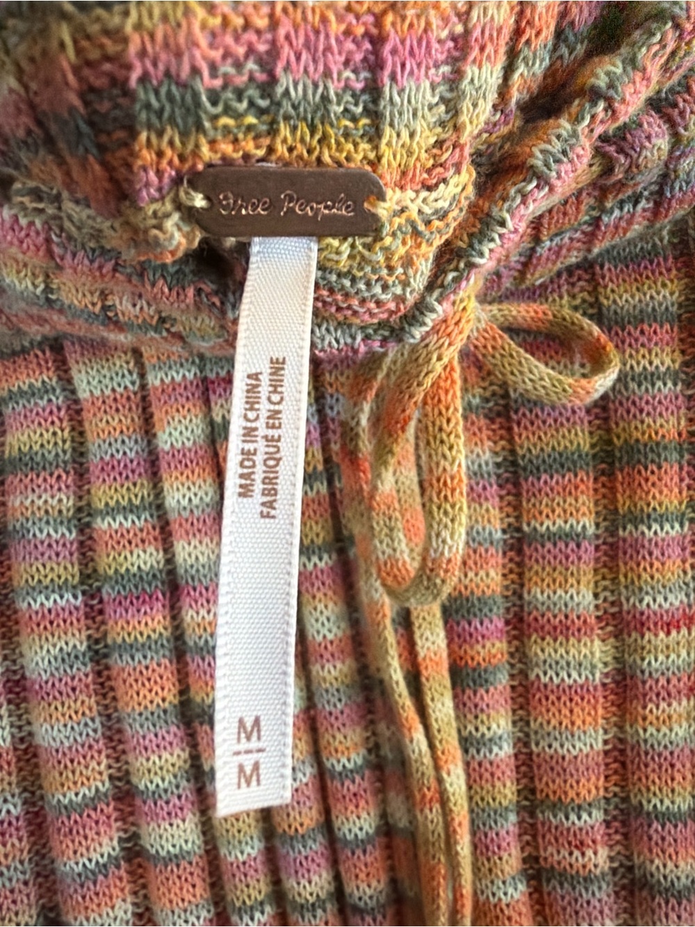 Free People Rainbow Knit Maxi Skirt – Size Medium – Boho Festival Coastal Vibes - Picture 4 of 8